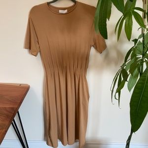 OAK + FORT short sleeve midi dress